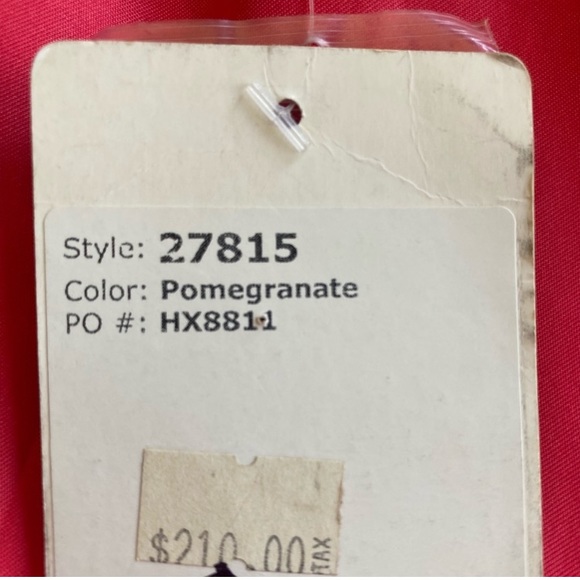 Hannah S Salmon Pink Coral Chiffon Embossed One-shoulder Prom Party Dress 10 Y2K - Picture 16 of 16